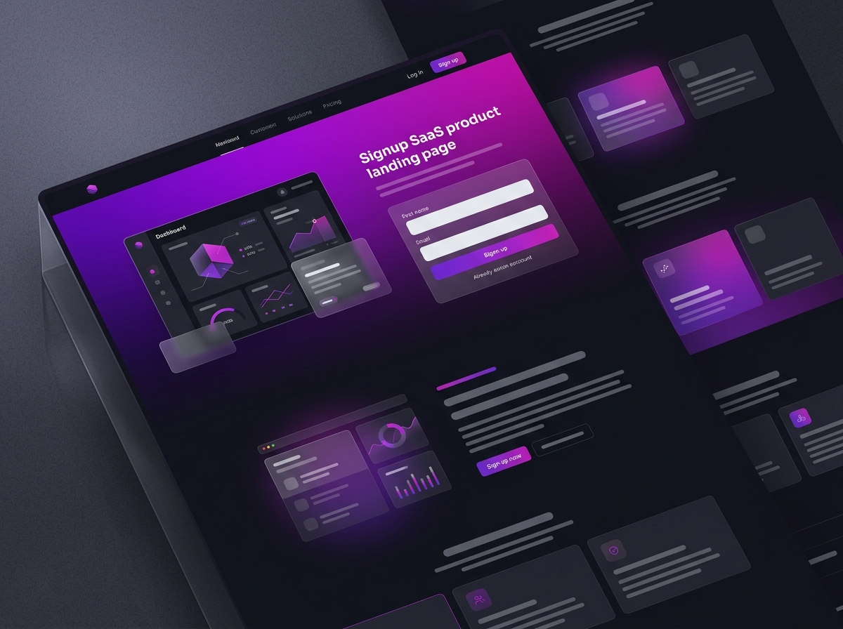 Vibreon portfolio website sample 3